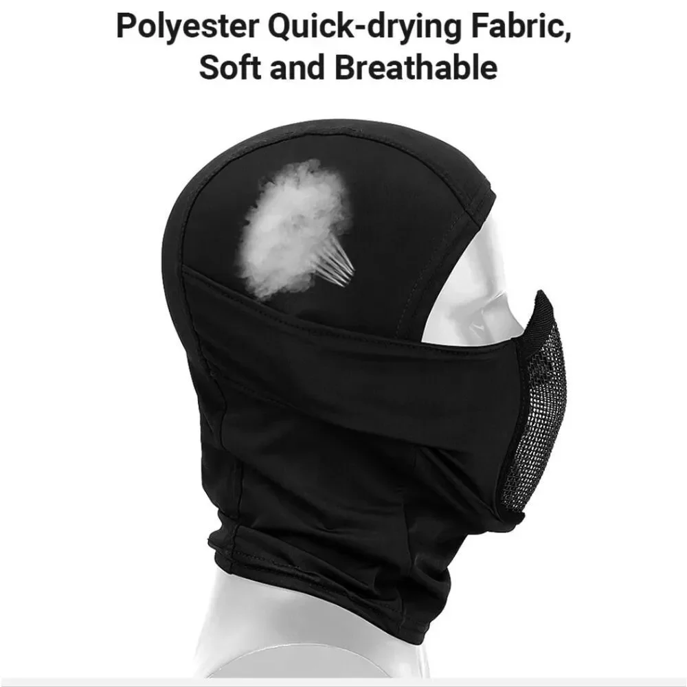 Balaclava Airsoft Mesh Mask Full Face Protection Hood for Cs War Game Hunting US